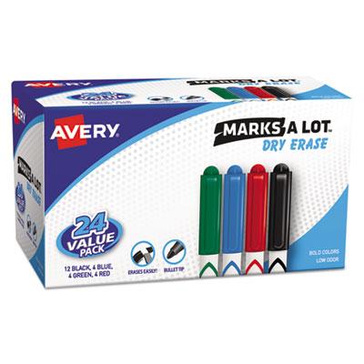 Marks-A-Lot 29860 Avery MARK A LOT Pen-Style Dry Erase Markers