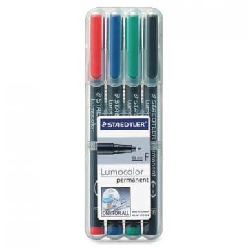 Staedtler 318WP4 Quick-drying Fine Point Permanent Markers