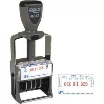Xstamper 40312 Heavy-duty PAID Self-Inking Dater