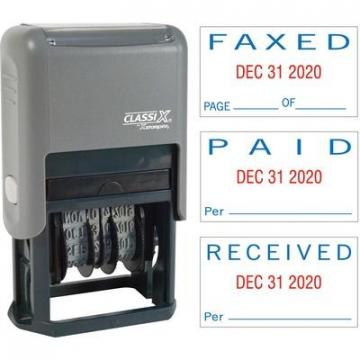 Xstamper 40330 Self-Inking Paid/Faxed/Received Dater