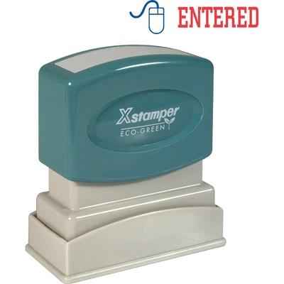 Xstamper 2027 Red/Blue ENTERED Title Stamp