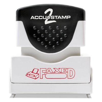 Accustamp Pre-Inked Shutter Stamp, Red, FAXED, 1 5/8 x 1/2 (035583)