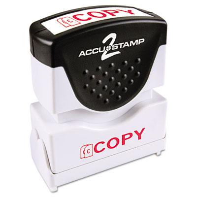 Accustamp Pre-Inked Shutter Stamp, Red, COPY, 1 5/8 x 1/2 (035594)