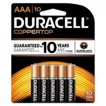 Duracell MN2400B10Z Coppertop Alkaline AAA Battery - MN2400