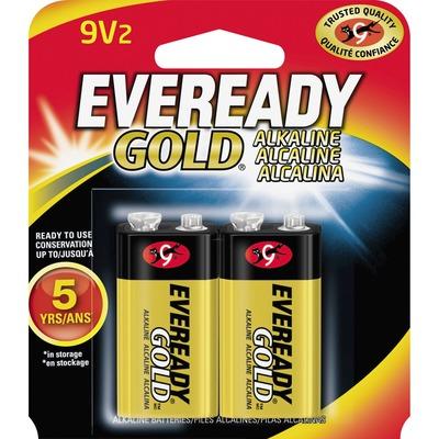 Energizer A522BP2 Gold Alkaline 9-Volt Batteries