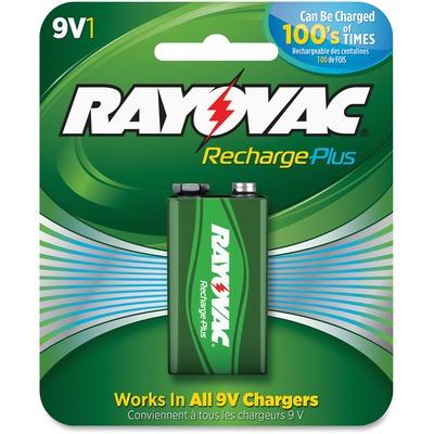 Rayovac PL16041GENE Recharge Plus 9-volt Battery