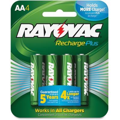 Rayovac PL7154GENECT Recharge Plus AA Batteries