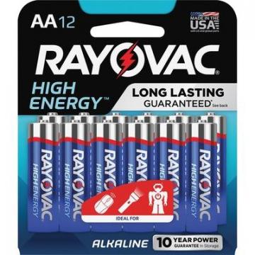 Rayovac 81512KCT High Energy Alkaline AA Batteries