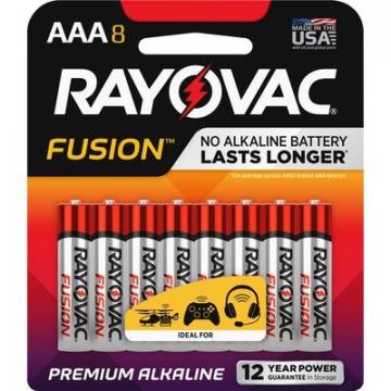 Rayovac 8248TFUSKCT Fusion Alkaline AAA Batteries