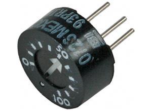 BI Technologies Cermet trimmer potentiometer, 100 Ω (100R), 1 W, 12.7 mm