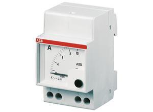 ABB Panel-mount instrument with analogue display, 0 nA, 5 A, Rail mounting