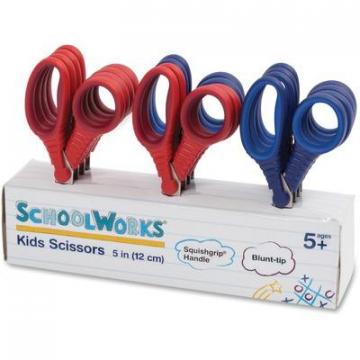 Fiskars 1535201004 Schoolworks 5" Kids Scissors Classpack