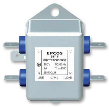 Epcos EMC filter 1 phase, 250 VAC, 3 A