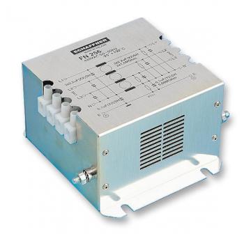 Schaffner EMC suppression filter, three-phase, FN 256, 250/440 VAC, 25 A