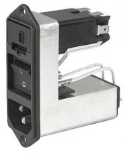 Schurter Power Entry Module filtered M 3 POS 250VAC 2A Switch/Fuse/Voltage Selector ST 1 Port