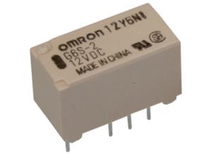 Omron Miniature signal relay, 2 changeover, 24 VDC, 2 A