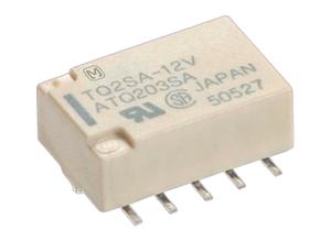 Panasonic SMD signal relay, 2 changeover, 24 VDC, 2 A