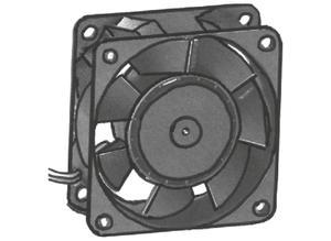 ebm-papst DC axial fan, 12 V, 60 mm, 60 mm, 612NGN, ebm-papst 612 NGN