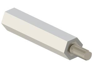 fastpoint Hexagon insulating spacer pin, External|internal, M5, 25 mm 10487DA1125.0