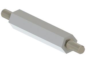 fastpoint Hexagon insulating spacer pin, External|external, M5 | M5, Polystyrene|steel 10488PS1115.0