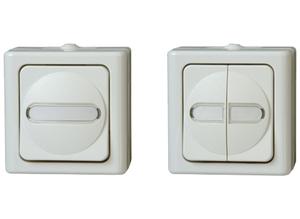 Kopp Surface-mount universal switch Off/Changeover for wet rooms 560602007