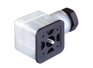 Hirschmann Cable socket, GDMF 2016 DGAA, LED 24 V and suppressor diode