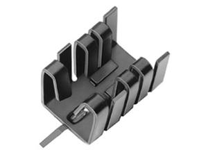 Fischer Clip-on heat sink, 26 K/W, Aluminium, black anodised