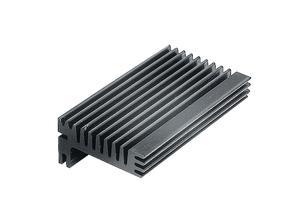 Fischer Profile heatsinks, 3.6 K/W, Aluminium, black anodised