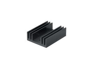 Fischer Profile heatsinks, Aluminium, black anodised, 29 mm