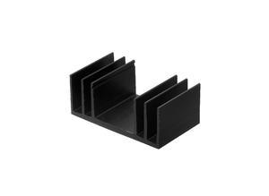 Fischer Profile heatsinks, 2.3 K/W, Aluminium, black anodised