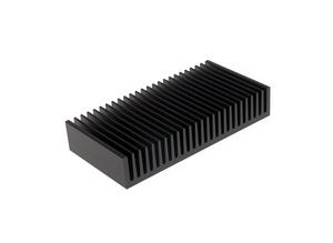 Fischer Profile heatsinks, 1.15 K/W, Aluminium, black anodised