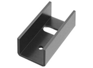 Fischer Heat sink with perforation, 17 K/W, Aluminium, black anodised
