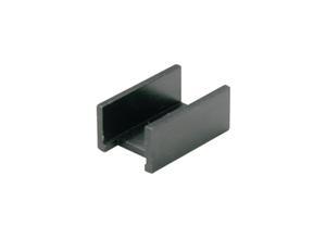 Fischer Heat sink with perforation, 18 K/W, Aluminium, black anodised