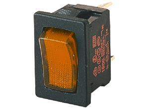 Marquardt Rocker switch, transparent orange, 1-polig, Ein-Aus