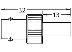 Telegärtner Coaxial coupling, BNC, 50 Ω, Straight