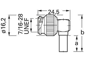 Telegärtner Coaxial plug, TNC, 50 Ω, Straight