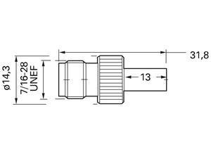 Telegärtner Coaxial coupling, TNC, 50 Ω, Straight