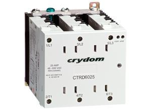 Crydom 3-phase semiconductor relay, zero voltage switching, 25 A, 48 V