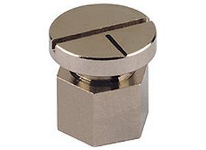 Mentor Rotary knob, 4 mm, Brass, silver 516.4