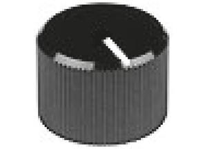Mentor Rotary knob, 4 mm, Aluminium, black 504.4131