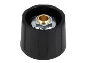 OKW Rotary knob, 4 mm, Plastic, black A2523040