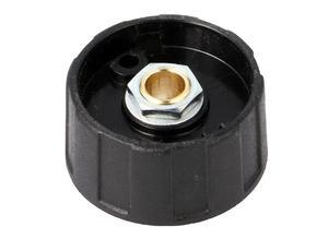 OKW Rotary knob, 6.35 mm, Plastic, black A2531630