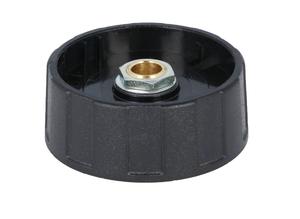 OKW Rotary knob, 6 mm, Plastic, black A2540060