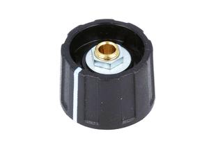 OKW Rotary knob, 4 mm, Plastic, black A2623040