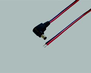 BKL DC connection cable, 2 m, red/black, DC plug, 2.1 x 5.5 mm