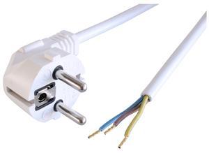 Plastro Power cord, Europe, 2 m, white