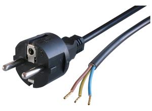 Plastro Power cord, Europe, 3 m, black