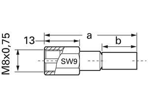 Telegärtner Coaxial plug, FME, 50 Ω, Straight