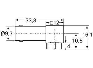 Telegärtner Coaxial panel-mounted socket, BNC, 75 Ω, Angled