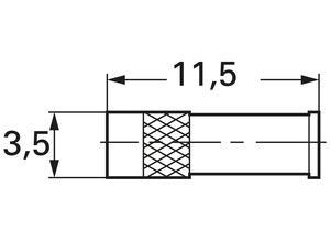 Telegärtner Coaxial coupling, MMCX, 50 Ω, Straight